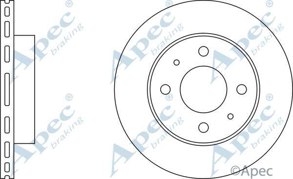 APEC BRAKING Jarrulevy DSK226